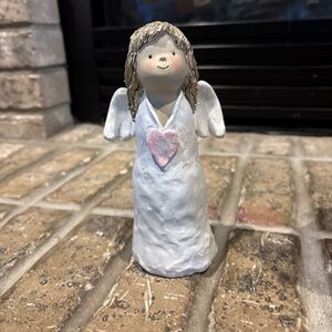 GANZ Ceramic Angel with Pink Heart